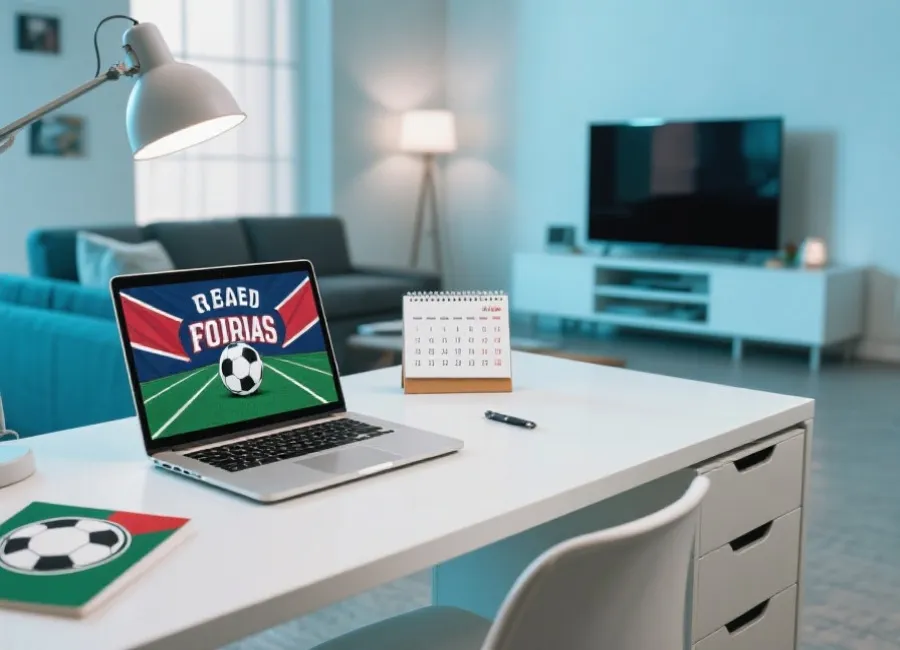 賽程與多裝置觀賽準備情境示意